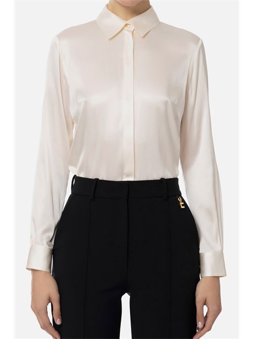 Elisabetta Franchi Camicia dritta in raso di seta