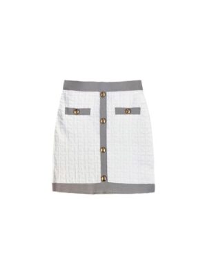 Elisabetta Franchi Minigonna in viscosa embossed